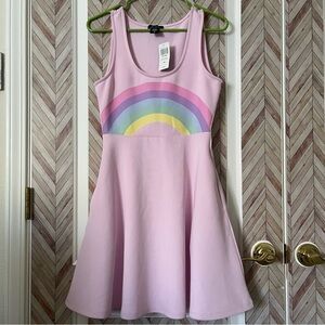 🏷️NWT🏷️ Sweet Society Pastel Rainbow Tank Dress W/Pockets